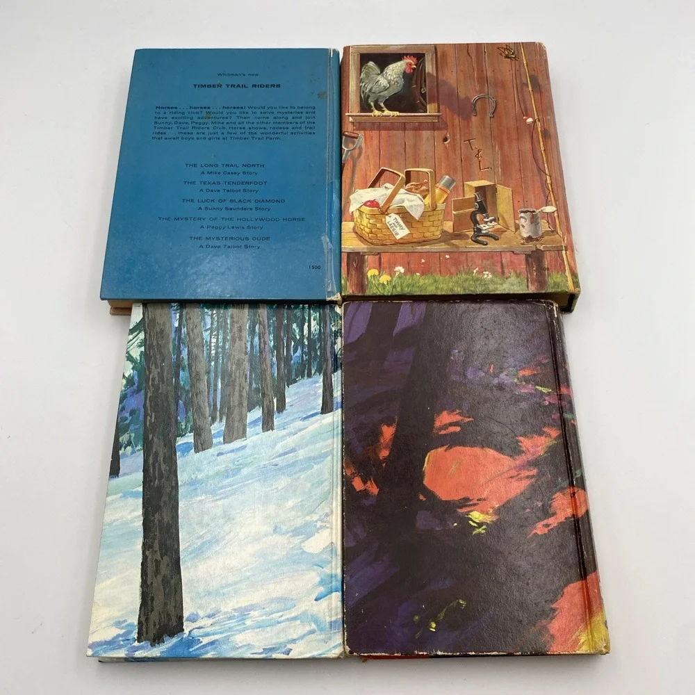 Lot of 4 Lassie Dog Vintage HC Whitman Classics Bristlecone Pine and‎ More